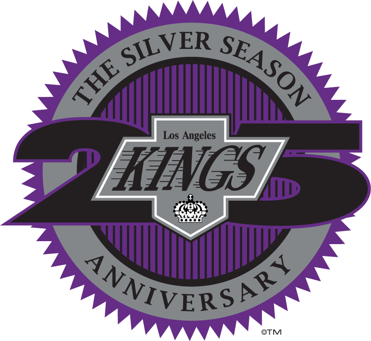 Los Angeles Kings 1992 Anniversary Logo iron on transfers for T-shirts